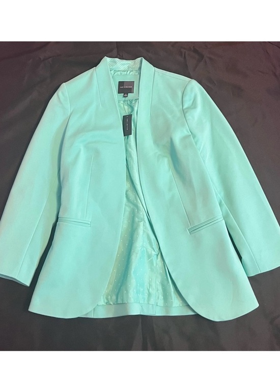 The Limited Jackets & Blazers - The Limited Mint Green Open-Front Blazer